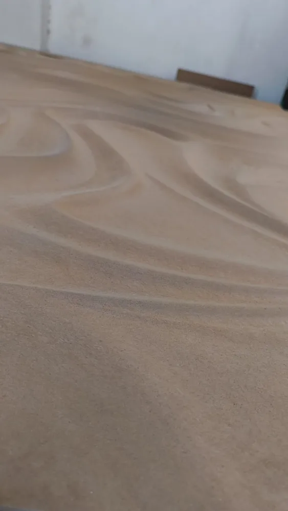 Surface transitions on a wave-pattern panel
