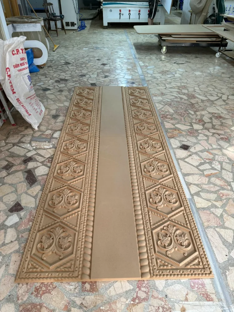 Long decorative relief borders