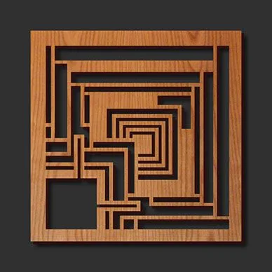 Geometrik dekoratif ızgara