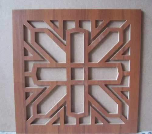 Geometrik ahşap çerçeve