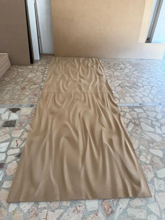 Long wave-textured panel